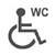 Wheelchair accessible toilet