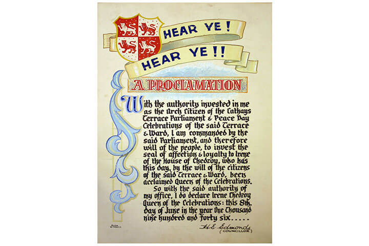 Hear Ye! Hear Ye! A Proclamation.
