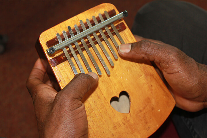 Thumb piano, Museum of Cardiff, Sound exhibition